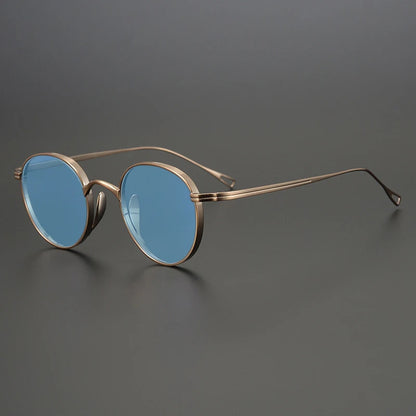 Ultra-Light Pure Titanium Polarised Sunglasses | Vintage Round additional product view