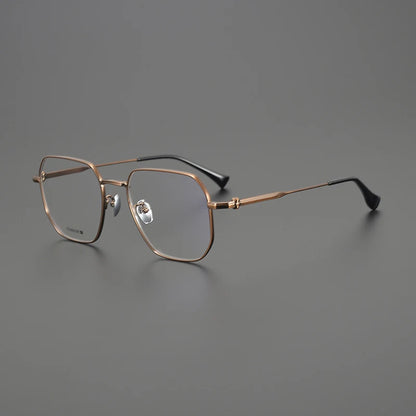 Titanium Oversized Geometric Prescription Eyeglasses | Ultra-Light Optical Frame for Rx Lenses – CINILY UK