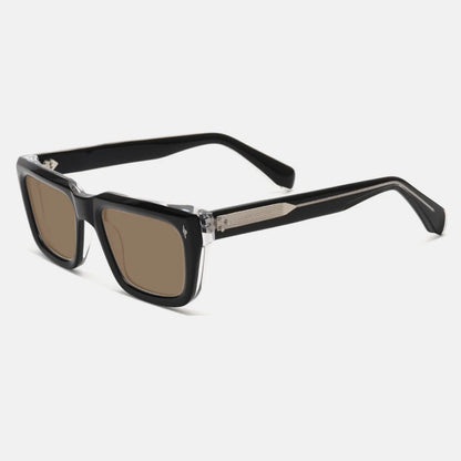 Vintage Thick Acetate Polarised Sunglasses | UV400 | Retro Square additional product view