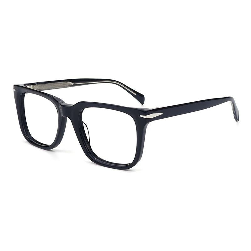 Two-Tone Acetate Eyeglasses Frame | Vintage Black/Tortoise - Black
