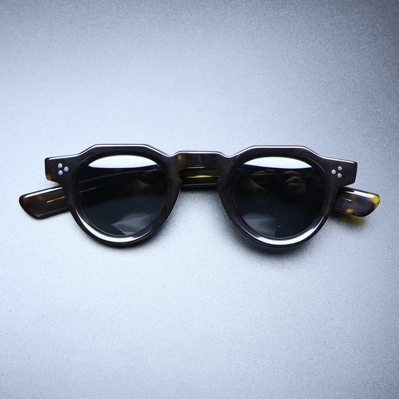 Vintage Polarised Acetate Sunglasses with UV400 Protection for a Small Fit