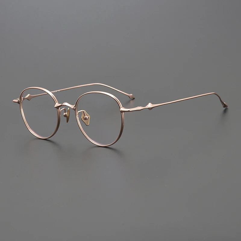 Titanium Ultra-Light Titanium Round Eyeglasses
