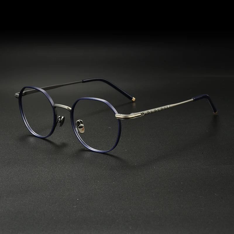 Japanese Titanium Wire Round Eyeglasses