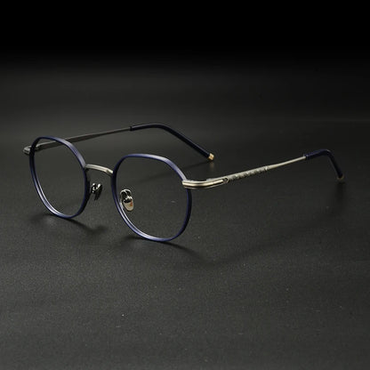 Japanese Titanium Wire Round Prescription Eyeglasses | Retro Optical Frame for Rx Lenses – CINILY UK additional product view