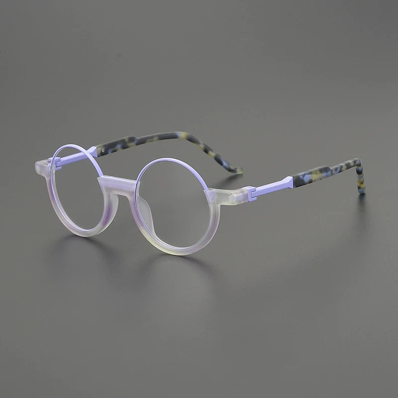 Acetate Green Round Eyeglasses