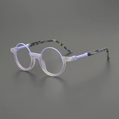 Acetate Green Round Prescription Eyeglasses | Bold Optical Frame for Rx Lenses – CINILY UK temple detail