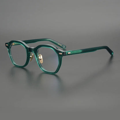 Classic Acetate Square Prescription Eyeglasses | Korea Optical Frame for Rx Lenses – CINILY UK frame detail
