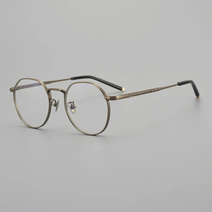 Japanese Titanium Wire Round Prescription Eyeglasses | Retro Optical Frame for Rx Lenses – CINILY UK