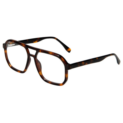 Acetate Double-Bridge Pilot Prescription Eyeglasses | Retro Optical Frame for Rx Lenses – CINILY UK additional product view