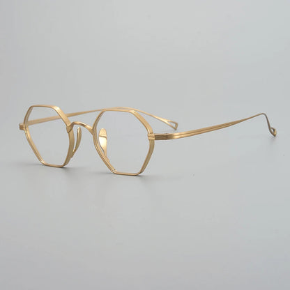 Ultra-Light Titanium Round Prescription Eyeglasses | Minimal Optical Frame for Rx Lenses – CINILY UK lens detail