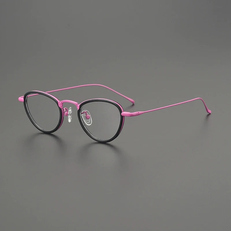 Titanium Cat Eye Prescription Eyeglasses | Stylish Lightweight Rx Glasses Online – CINILY UK lens detail