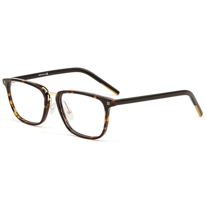 Crystal Acetate Square Prescription Eyeglasses | Transparent Optical Frame for Rx Lenses – CINILY UK lens detail