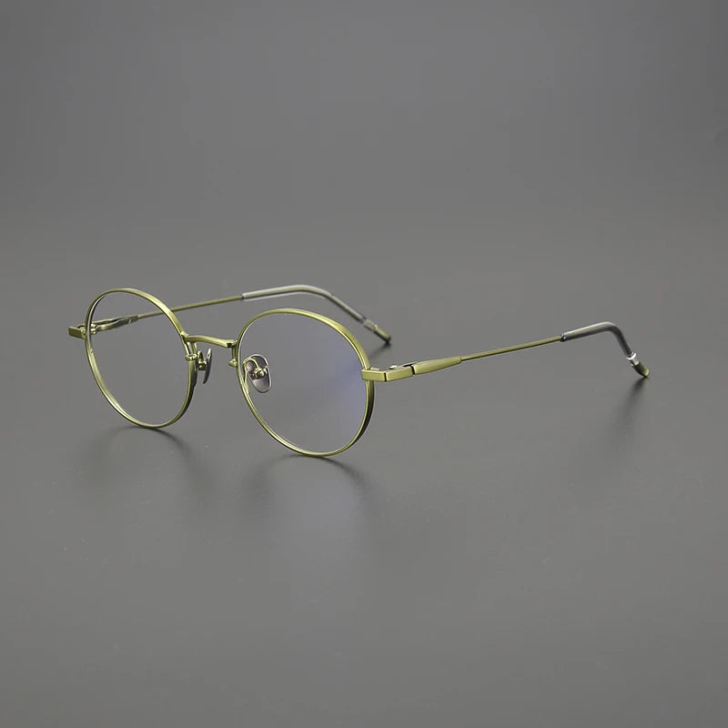 Korean Titanium Round Eyeglasses