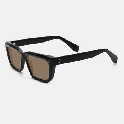 Vintage Thick Acetate Polarised Sunglasses | UV400 | Retro Square additional product view