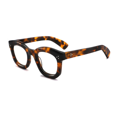 Vintage Handmade Acetate Square Optical Glasses Frame additional product view
