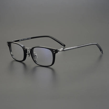 Acetate Slim Square Prescription Eyeglasses | Ultra-Light Retro Rx Glasses – CINILY UK