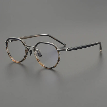 Titanium Acetate Panto Prescription Eyeglasses | Retro Optical Frame for Rx Lenses – CINILY UK