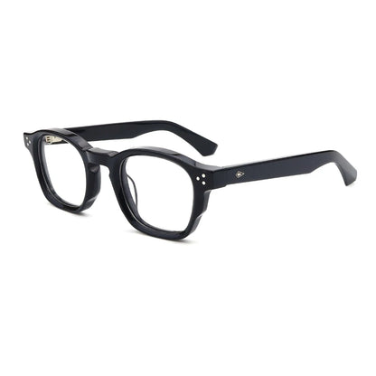 Vintage Thick Acetate Square Eyeglasses Frame | Handmade