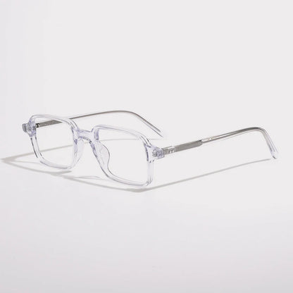 Acetate Tortoise Square Prescription Eyeglasses | Retro Designer Rx Glasses – CINILY UK front view
