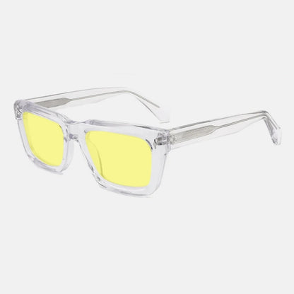 Vintage Thick Acetate Polarised Sunglasses | UV400 | Retro Square additional product view