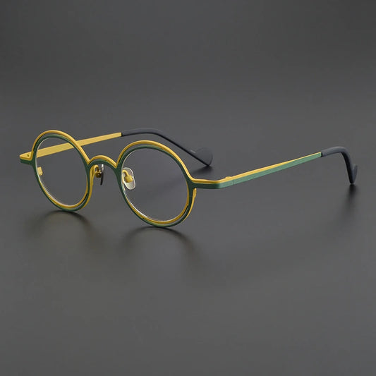 Titanium Round Prescription Eyeglasses | Lightweight Retro Rx Glasses Online – CINILY UK