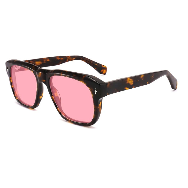 Vintage Polarised Acetate Sunglasses UV400 with a Larger Fit - Tortoise