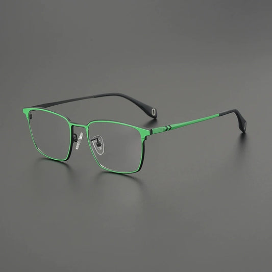 Titanium Neon Square Prescription Eyeglasses | Bold Lightweight Rx Glasses – CINILY UK