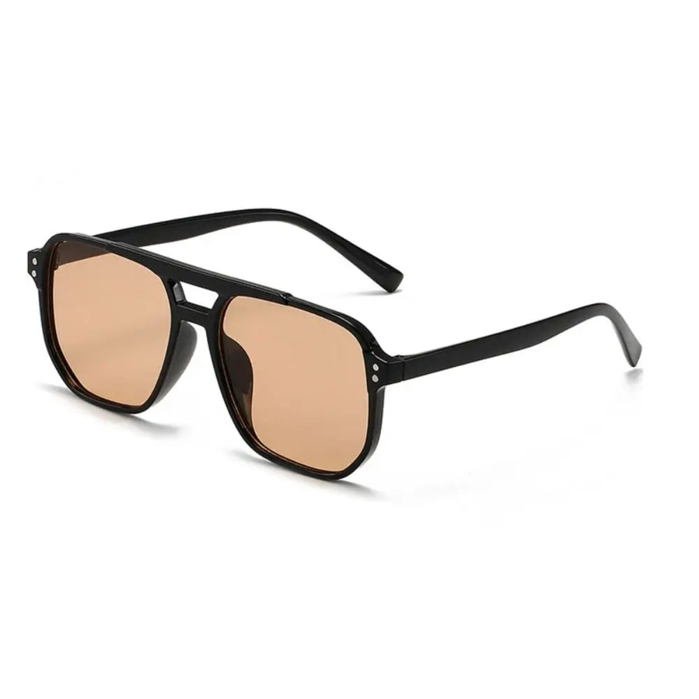 Punk Square UV400 Sunglasses | Bold Retro Unisex Shades – CINILY UK - Amber