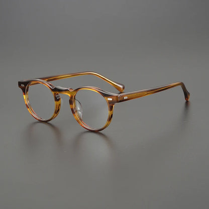 Japanese Acetate Panto Prescription Eyeglasses | Retro Optical Frame for Rx Lenses – CINILY UK side view