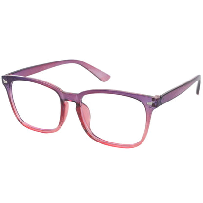 Black Square Blue Light Glasses | Affordable Screen Glasses Online – CINILY UK lens detail