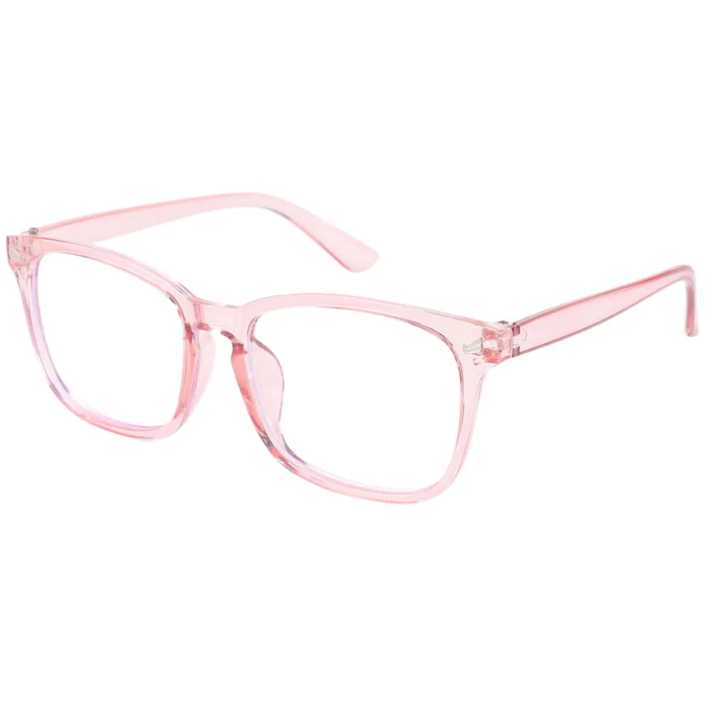 Black Square Blue Light Glasses | Affordable Screen Glasses Online – CINILY UK - Pink