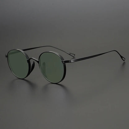 Ultra-Light Pure Titanium Polarised Sunglasses | Vintage Round additional product view