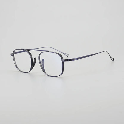 Petite Titanium Pilot Prescription Eyeglasses | Ultra-Light Optical Frame for Rx Lenses – CINILY UK additional product view