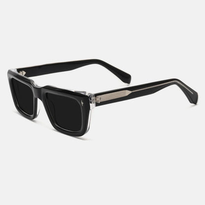 Vintage Thick Acetate Polarised Sunglasses | UV400 | Retro Square additional product view