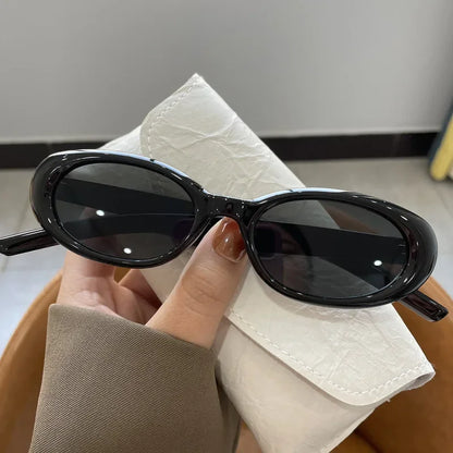 Cream Oval UV400 Sunglasses | Retro Women’s Fashion Shades – CINILY UK