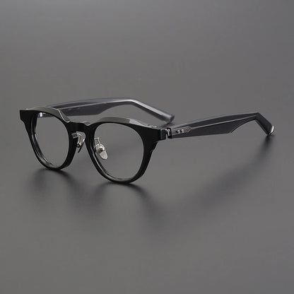 Japanese Acetate Keyhole Panto Prescription Eyeglasses | Retro Optical Frame for Rx Lenses – CINILY UK frame detail