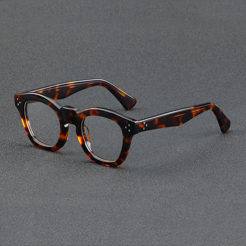Acetate Small Two-Tone Prescription Eyeglasses | Retro Optical Frame for Rx Lenses – CINILY UK - Tortoise