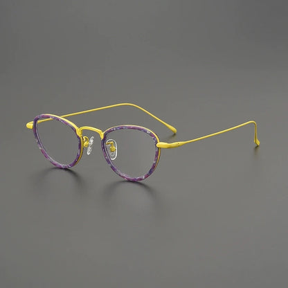Titanium Cat Eye Prescription Eyeglasses | Stylish Lightweight Rx Glasses Online – CINILY UK additional product view