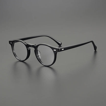 Japanese Acetate Panto Prescription Eyeglasses | Retro Optical Frame for Rx Lenses – CINILY UK front view