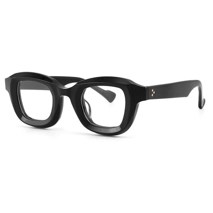 Acetate Geometric Prescription Eyeglasses | Bold Retro Rx Glasses Online – CINILY UK front view