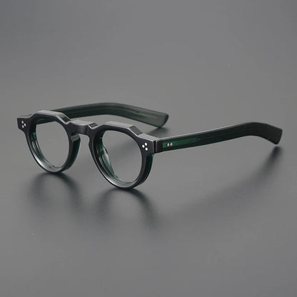 Vintage Small Round Acetate Glasses Frame | Prescription-Ready additional product view