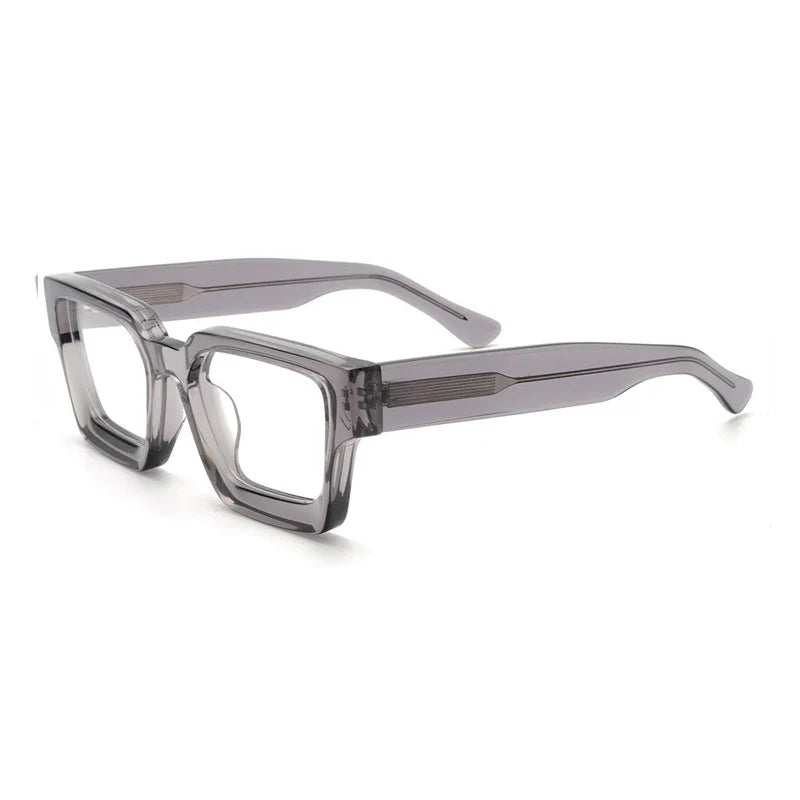 Vintage Thick Acetate Square Glasses Frame | Multi-Colour