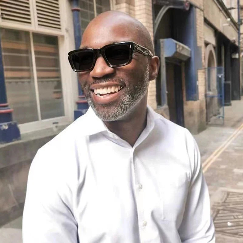 Vintage Polarised Acetate Sunglasses | UV400 | Thick Retro Frame