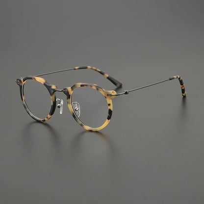 Titanium Crystal Panto Prescription Eyeglasses | Ultra-Light Optical Frame for Rx Lenses – CINILY UK additional product view
