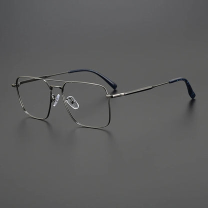 Alloy Geometric Pilot Prescription Eyeglasses | Lightweight Metal Rx Glasses – CINILY UK