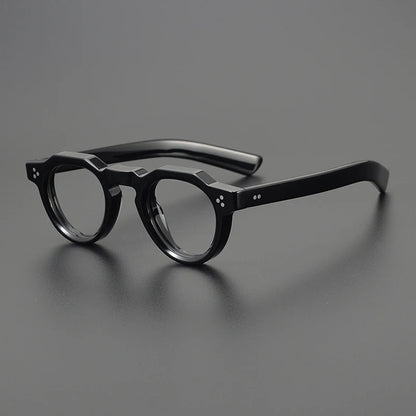 Vintage Small Round Acetate Glasses Frame | Prescription-Ready additional product view