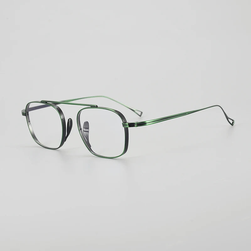 Petite Titanium Pilot Eyeglasses