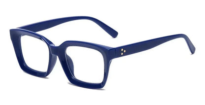 Bold Square Blue Light Reading Glasses | Fashion Presbyopia Glasses – CINILY UK front view