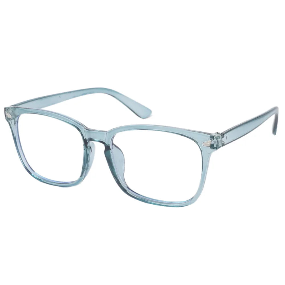 Black Square Blue Light Glasses | Affordable Screen Glasses Online – CINILY UK - Aqua Blue