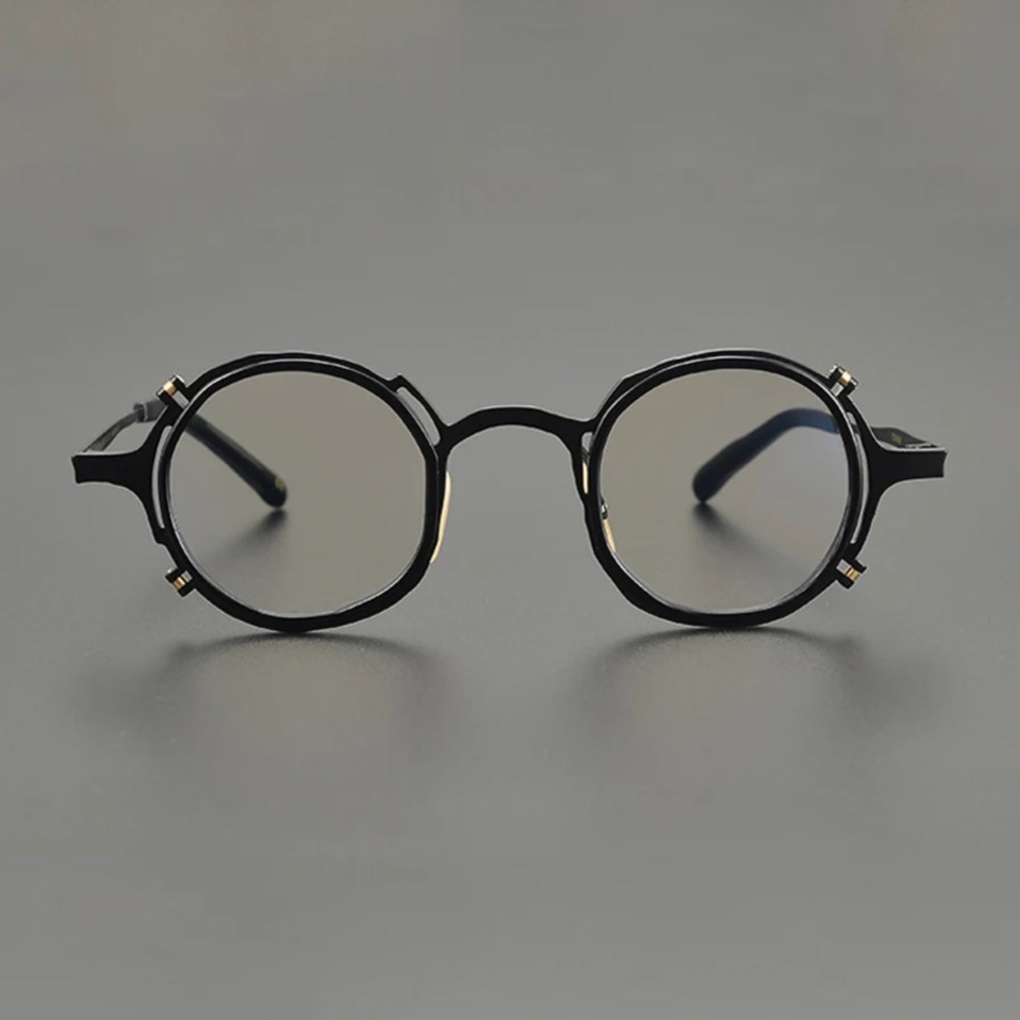 Titanium Retro Round Eyeglasses